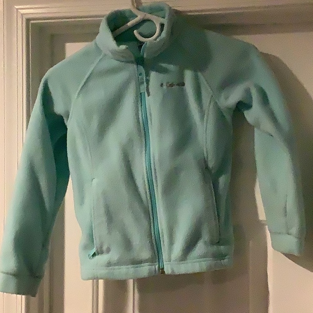 Girls Columbia Teal Fleece